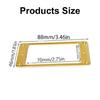2PCS Guitar Humbucker Pickup Frames Easy Installation Mounting Rings with Screws Replacement Pickup Rings Metal Texture