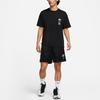 Nike Alphabet Print Loose Basketball Short-Sleeve T-Shirt Men Tops Black FD0061-010