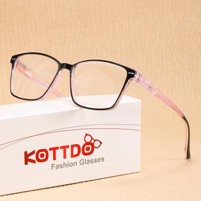 Plastic  Anti Blue Light Reading Glasses Clear Square Frame Men Women Presbyopia Hyperopia Reading Eyeglasses Eyewear +1.0 +1.5