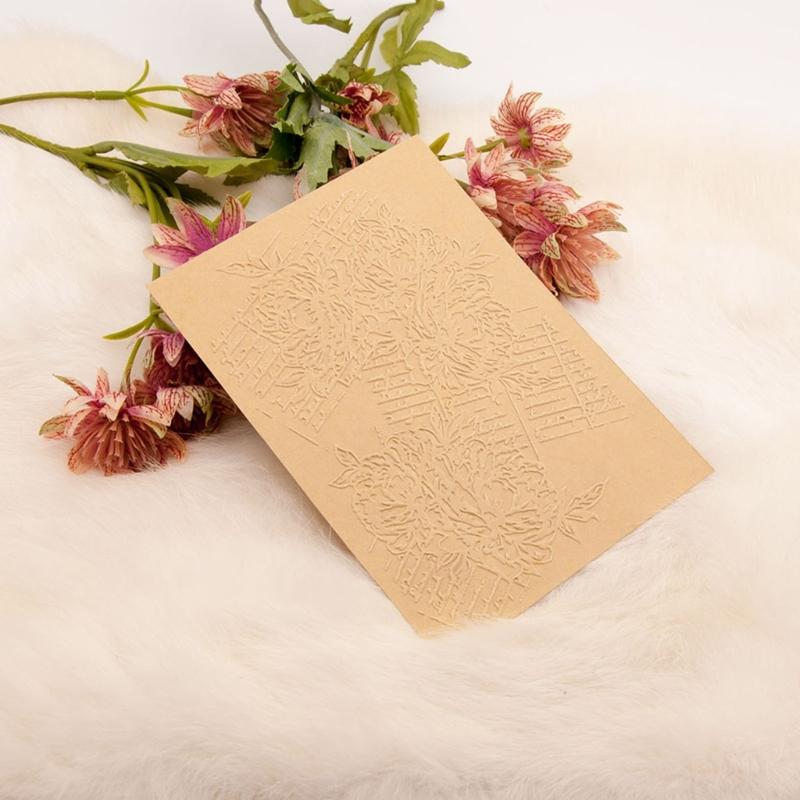 Strukturierte Prägefolder Papierbasteln Dekorative Prägeschablonen Strukturierte Scrapbooking-Vorlagen für Kartenherstellung