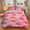 3pcs Cherries Pattern Soft and Comfortable Breathability, Bedding Set, Machine Washable, Suitable for All Seasons107