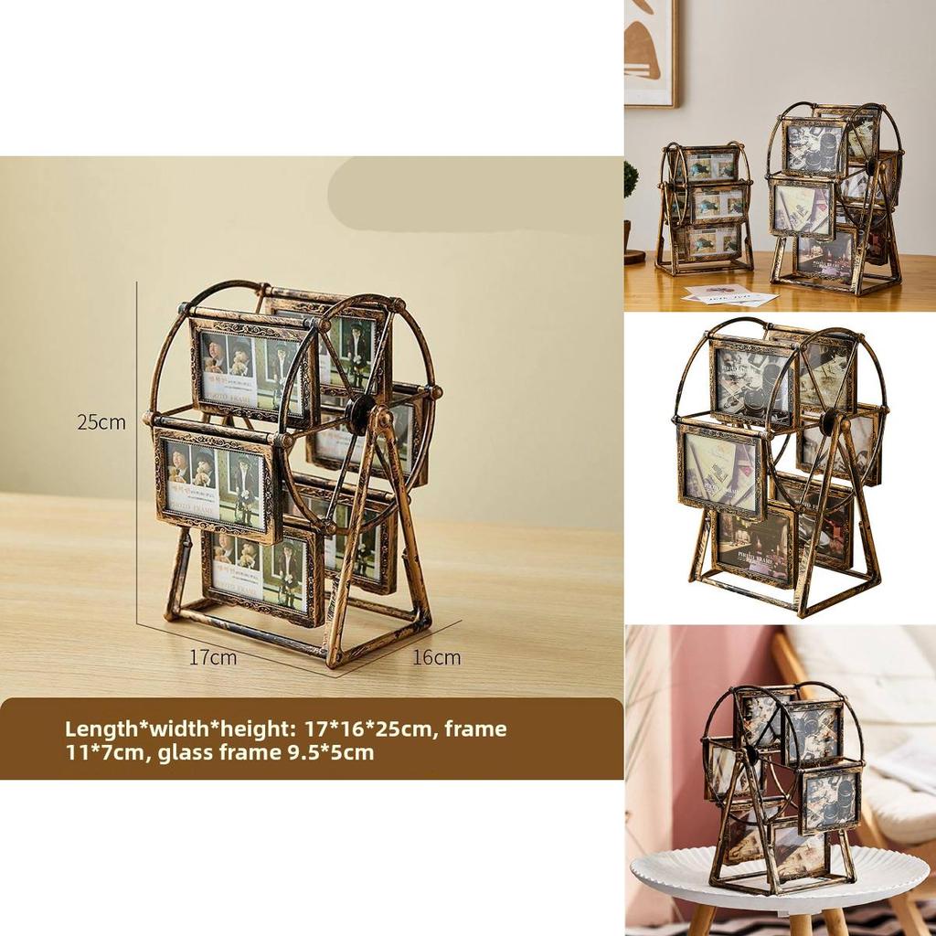 Rotating Windmills Photo Frame With Abs Material For Home Decor And Gift Giving