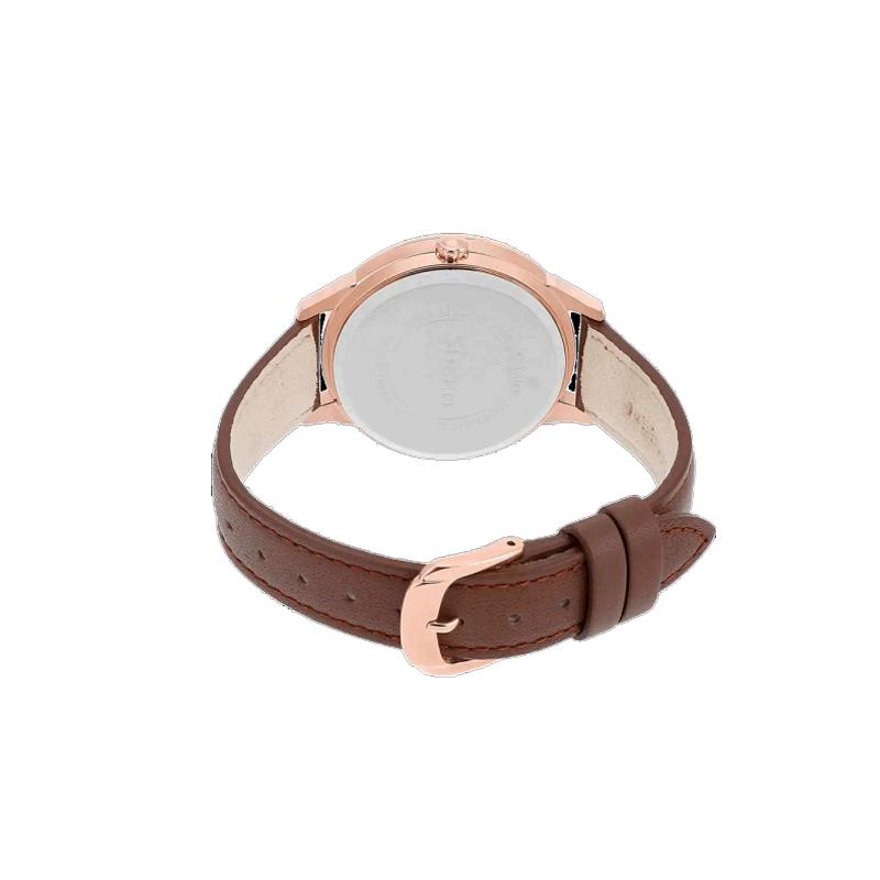 Casio SHEEN Series Classic Elegant Three Needles Three Eyes Quartz Movement Genuine Leather Strap Japanese and Korean Watch Women's SHE-3058PGL-9A
