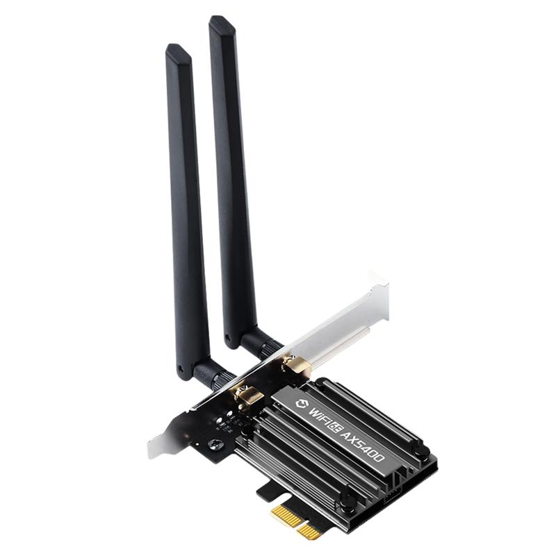 ABNR AX5400 PCIE Adapter Wifi 6E AX5400 PCIE Adapter 2.4G/5G 802.11AX Netwotk Wireless Receiver MU-MIMO Forwin10/11