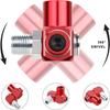 4Lots Aluminum Pneumatic Swivels Joints 360 Degree Rotation Connector For Industrial And Home Plumbing