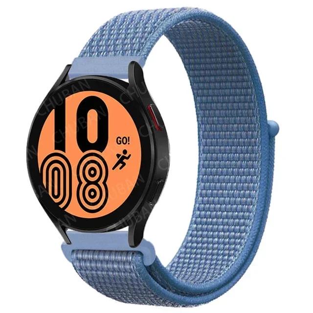 20mm/22mm Nylon Loop For Samsung Galaxy Watch 7/6/4/Classic/3/5/pro/Active 2 Sport Breathable Band Huawei Watch GT 4-3-2e Strap