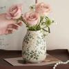 Ice Cracked Ceramic Vase Handmade Vase Bohemian Art Home Decoration Living Room Office Decoration Dried Flower Display Vase