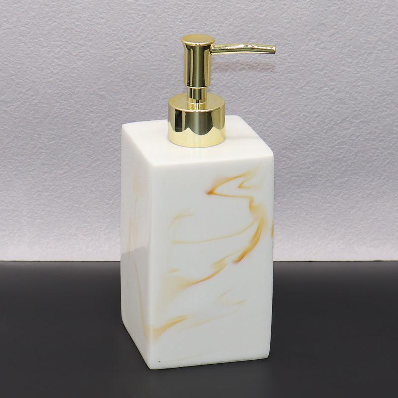 Europäisches Hotel Badezimmer Handdesinfektionsmittel Flasche Shampoo Duschgel Spenderflasche Aufdrückbarer Seifenspender Badezimmerzubehör