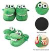Fun Crocodile Plush Cotton Slippers Soft Non-slip Home Footwear