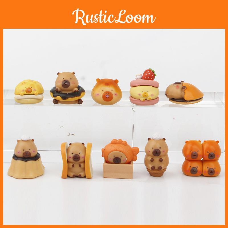 Capybara Bakery Cub Bread Qmeng Miniature Toy Model Decoration Holiday Gift