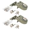 Retro Dual Opening Door Latch Easy Installation Metal Sliding Door Lock Secure Locking for Household & Commercial Use
