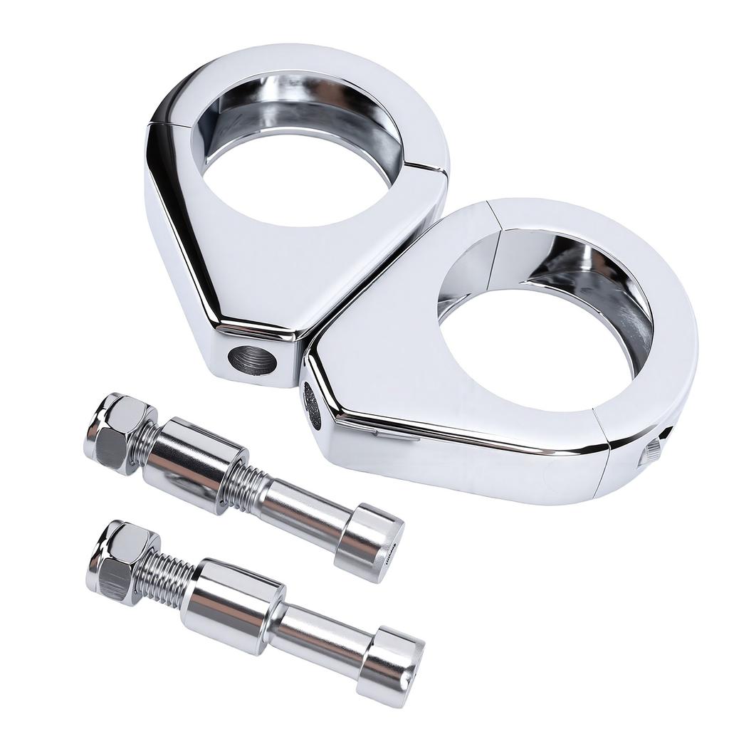 Motorcycle Turn Signal Relocation Bracket Fork Clamps 39mm Fork Indicator Bracket Replacement for XL1200 Dyna