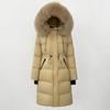 OFTBUY 2024 Winter Jacket Women Natural Real Fox Raccoon Fur Collar Hooded White Duck Down Coat Thick Warm Streetwear Casual