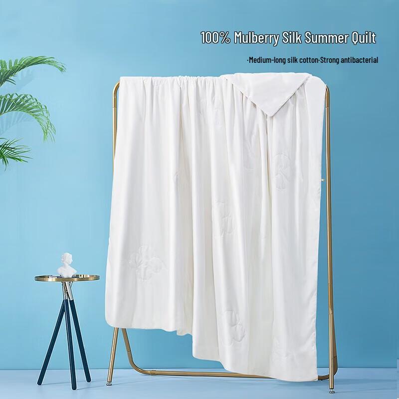 FUANNA Antibacterial Tussah Silk Summer Quilt