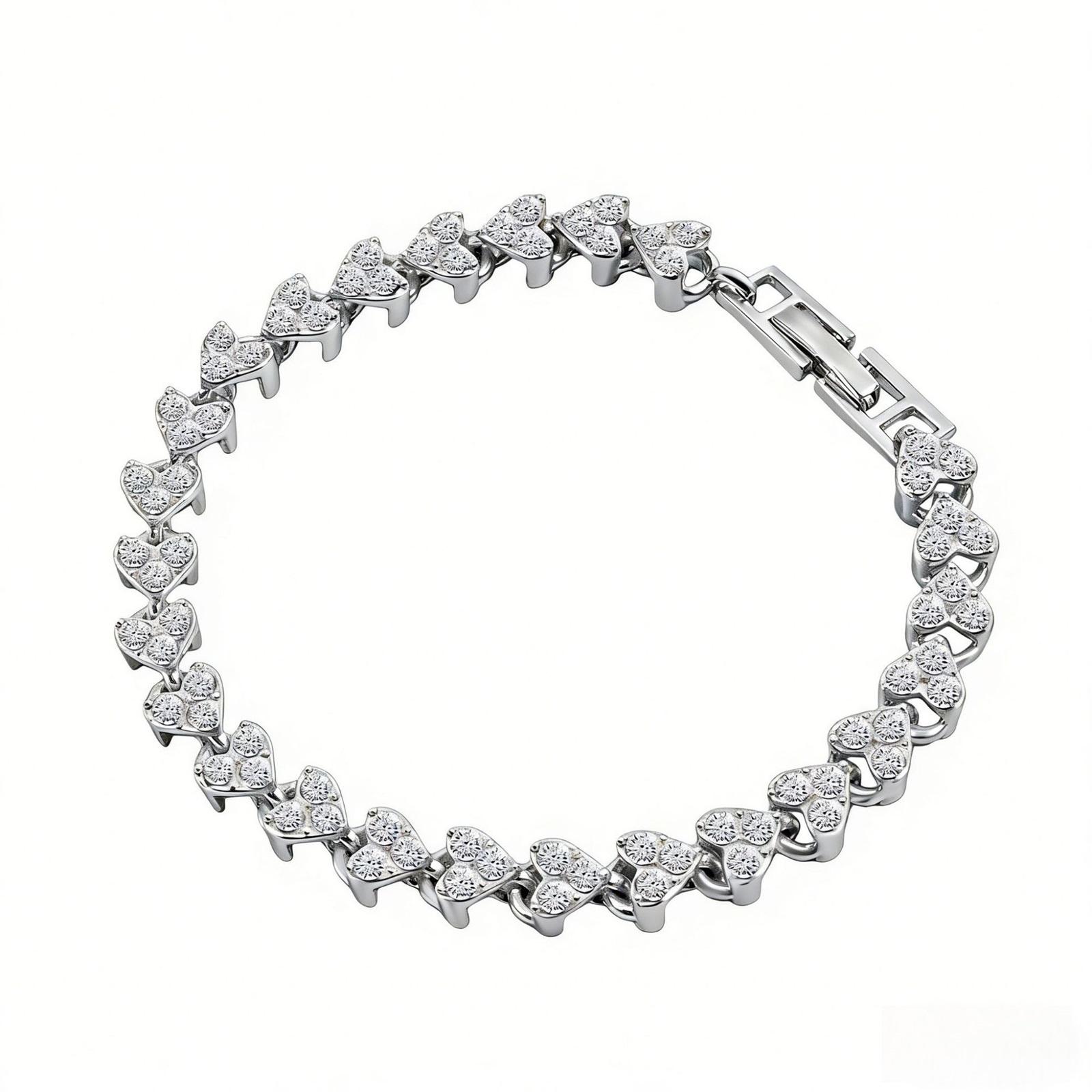 Diamond Encrusted Full Diamond Bracelet One Size