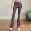 Women's Flared Yoga Pants - 2026 Spring/Summer Drawstring Dance & Pilates Pants with Butt Cover