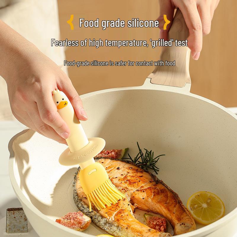 High-Temperature Resistant Silicone Oil Brush Bottle for Kitchen and BBQ