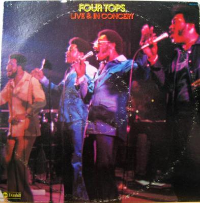 Disque Vinyle FOURTOPS - Live & In Concert DSD50188 ABC/DUNHILL 1974 US Soul/Funk Occasion
