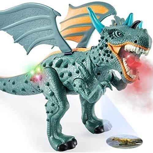 Jouet Dinosaure - BOROFONE - T-Rex - 52CM - Pulvérisation d'eau - Lumières et Sons