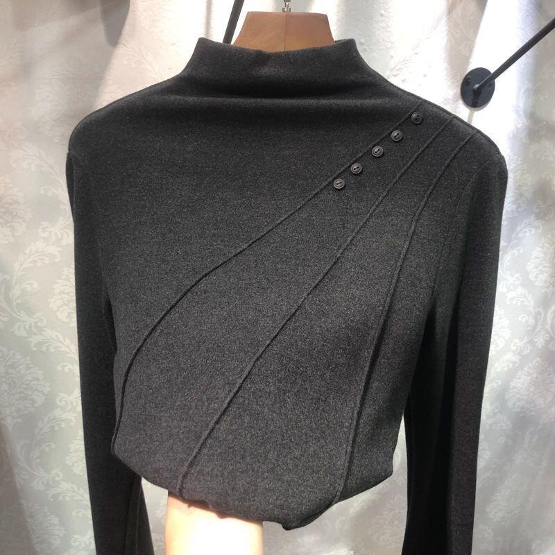 Sweater for Women Autumn Winter Thickened Pullover Warm Knitted Stretchy Long Sleeve Oversize Tops