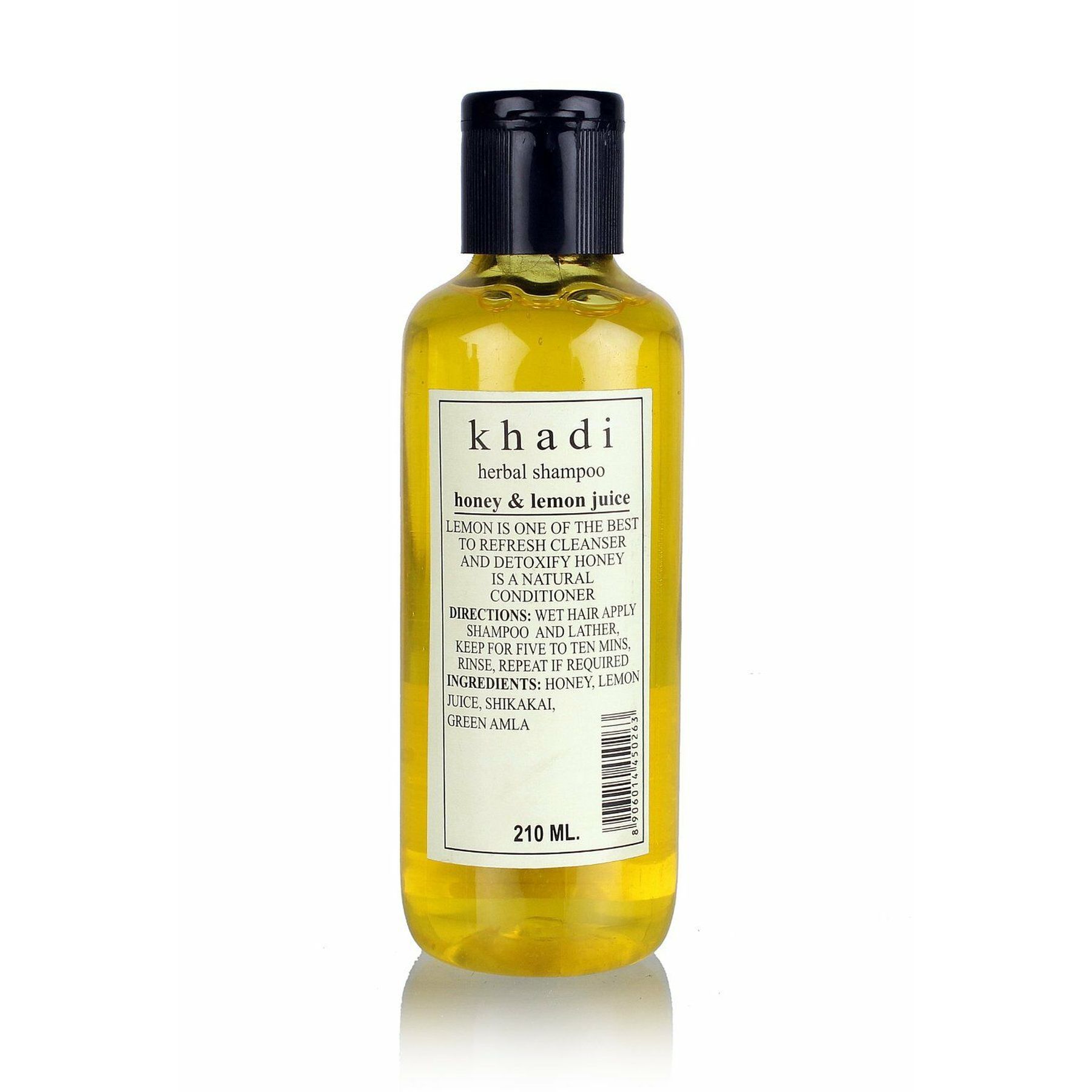 

Натуральний рослинний шампунь Khadi для очищення волосся, 210 мл Honey&Lemon, 210ML