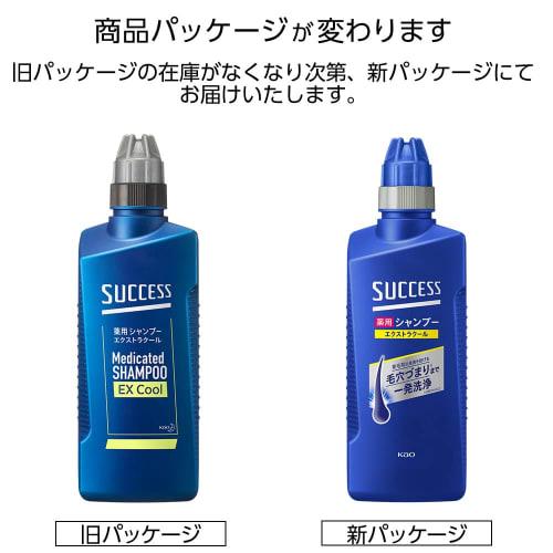 SUCCESS Medicated Shampoo Extra Cool Body 400ml Abra Wax Odor One-shot Cleaning Shampoo Aqua Citrus Fragrance Body