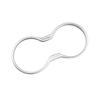 Car ABS Chrome Front Water Cup Holder Panel Cover Trim for Jeep New Compass 2017 - 2019 Inner Decoration Stickers  Accessories