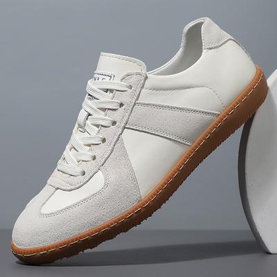 Herrenschuhe Frühling neue Mode Leder Board Schuhe Trend vielseitig sportlich lässig Herren atmungsaktive Lederschuhe