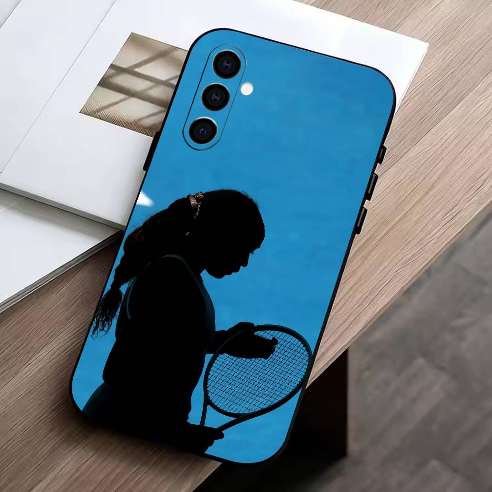 

C-Coco Gauff Phone Case For Samsung Galaxy A73,A72,A71,A70,A53,A52,A51,Soft Silicone Black Cover Samsung a22 5g