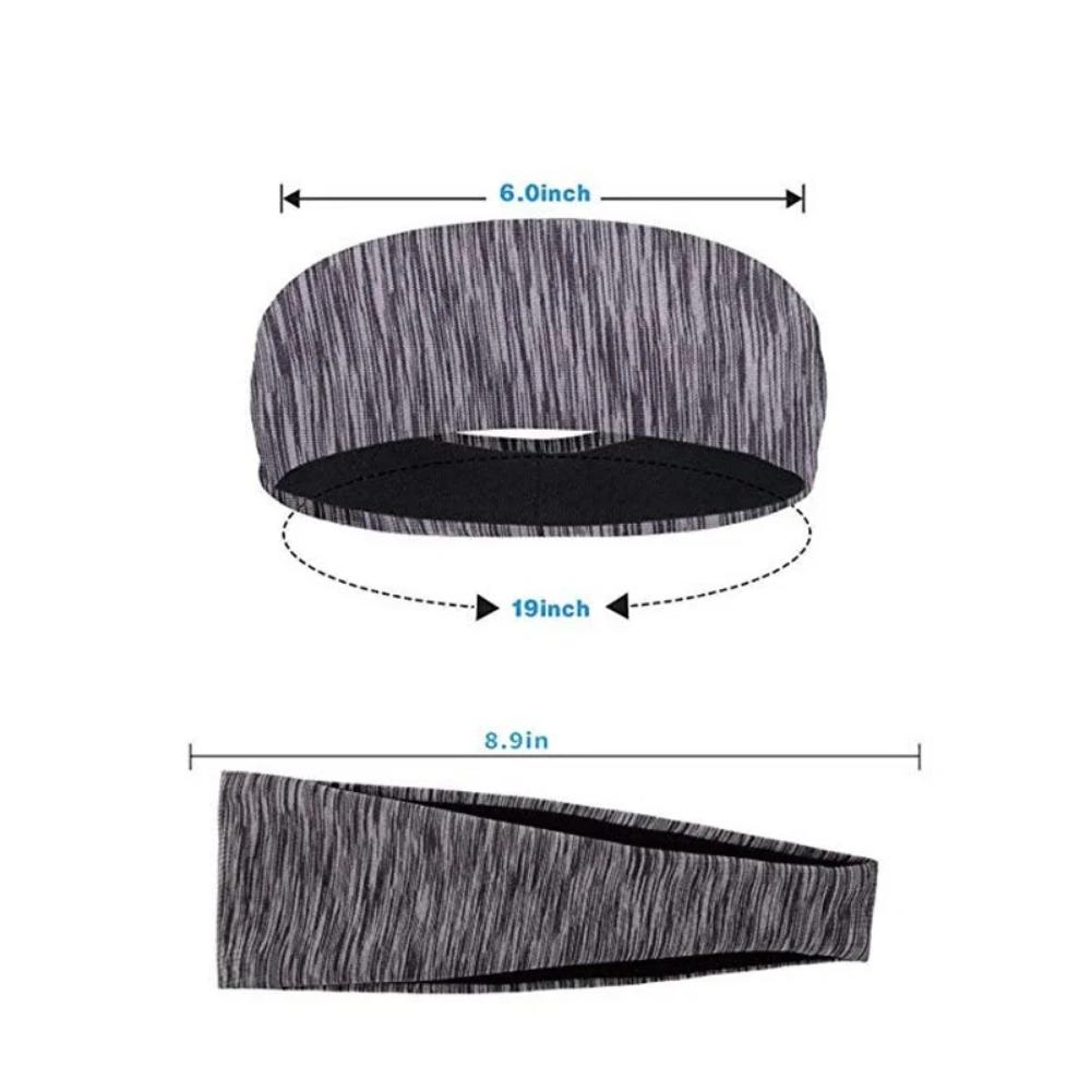 Sweatband for Men Women Elastic Sport Hairbands Head Band Yoga Headbands Headwear Headwrap Sports Workout Hair Accessories