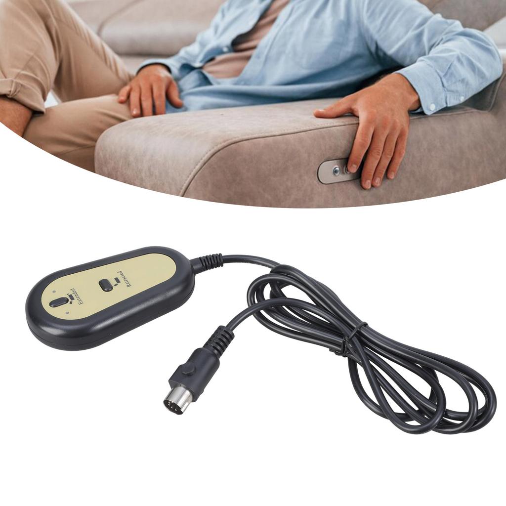 Lift Chair Remote Replacement 2 Button Chair Lift Remote Control 5Pin Plug Recliner Replacement Fixed Electric Recliner