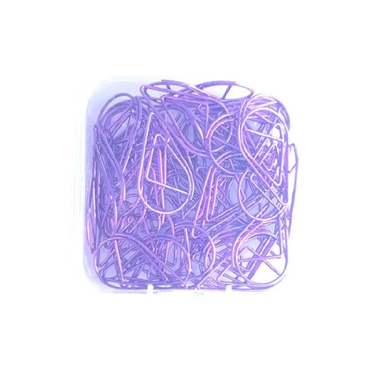 50 Pcs Teardrop Paper Clips Bookmarks Holders Creative Paperclip Metal Decorative Paper Clips for Office School Home