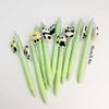 10Pcs Cute Panda Neutral Pen for Students, Cartoon Patch, Wind-pressed Erasable Pen, Patch Pen Creative Stationery