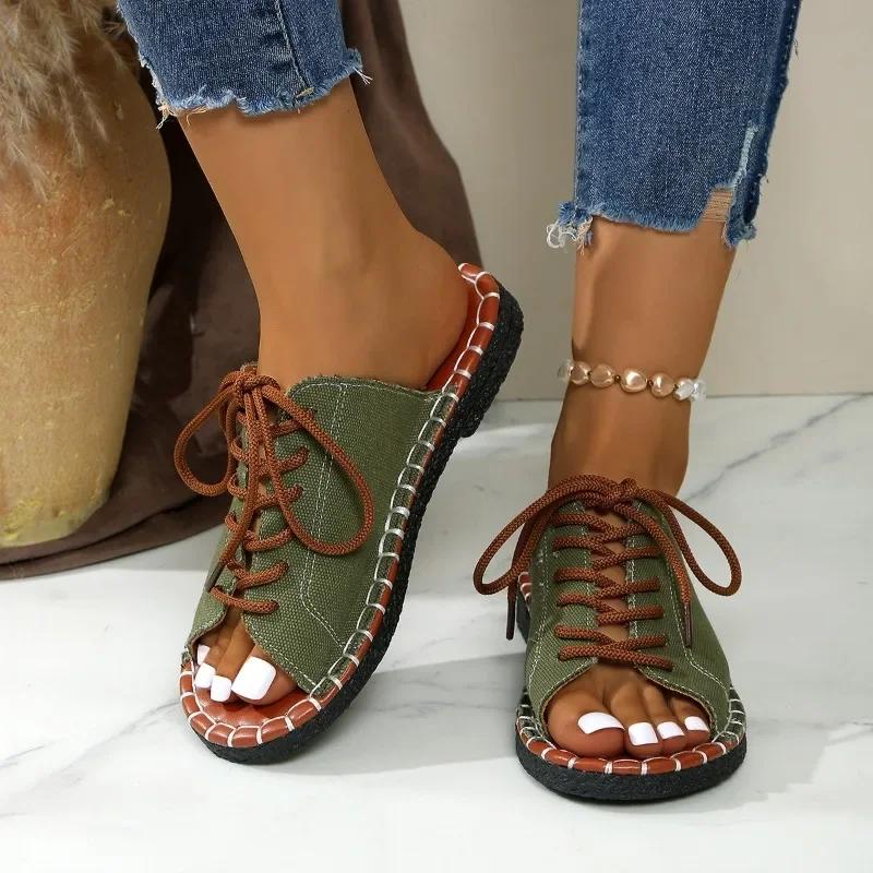 Women Slippers Casual Beach Holiday Slippers Summer Fashion Outdoor Flat Shoes Open Toe Sandals Slides Women  De Mujer