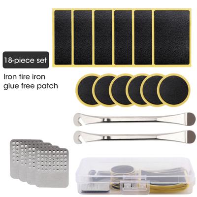 Car Bicycle Motorcycle Repair Tools Mountain Bike Repair Tools Cyclist Flat Tire Repair Rubber Patch Glue Repair Kit