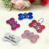 Anti-lost Dog ID Tag Personalized Dogs Cat Tags Bone Shape Customized Pet Nameplate for Collar Necklace Free Gift Chihuahua