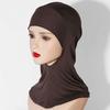Women Headscarf Hat Solid Color Ethnic Top Hat Comfortable Elastic