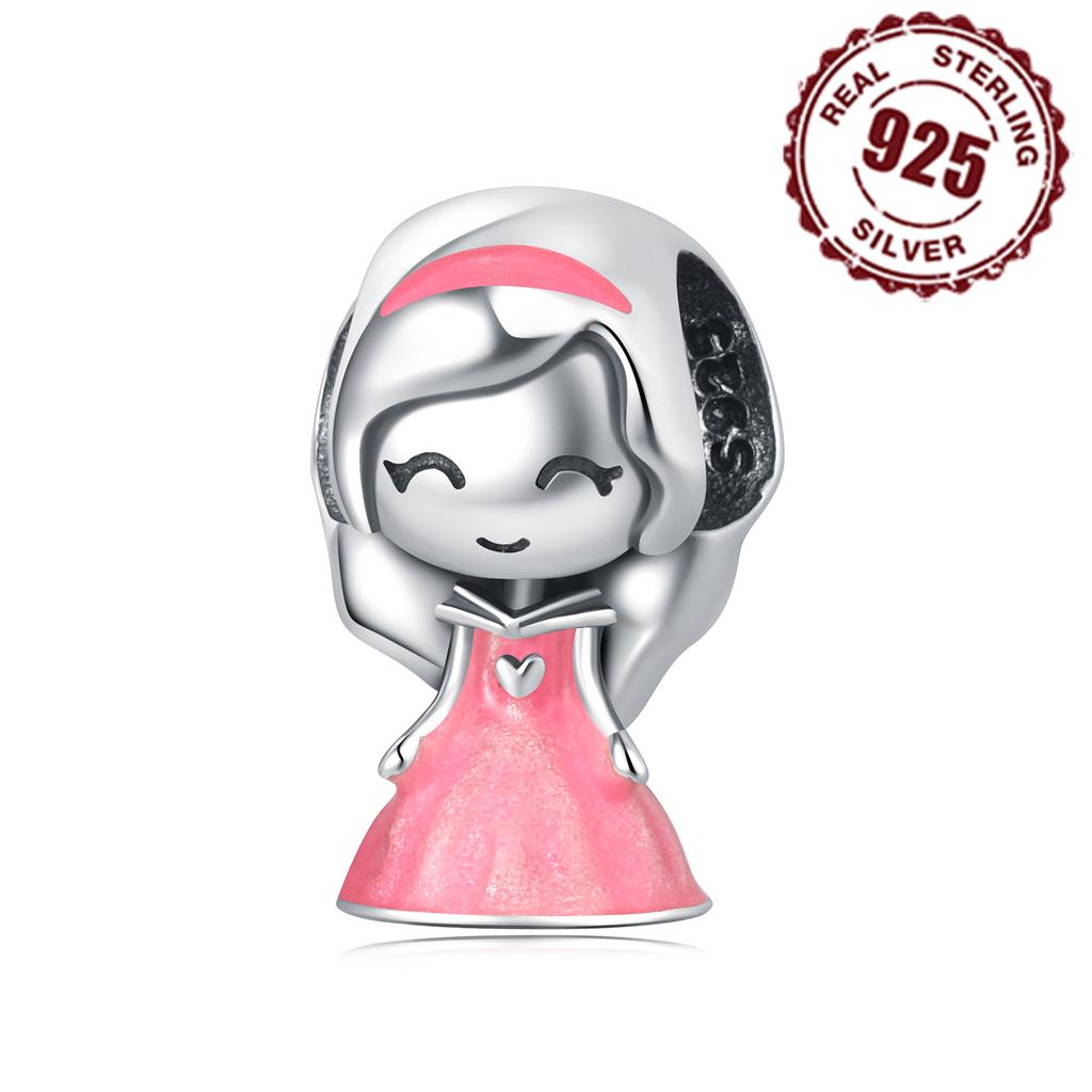Copper Cute Princess Character Bead Women DoItYourself Fashion Jewellery Beautiful Gift Fits Genuine Beautiful Bracelets Accessory