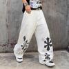 American High Street Print 2026 Autumn and Winter Loose Straight Jeans
