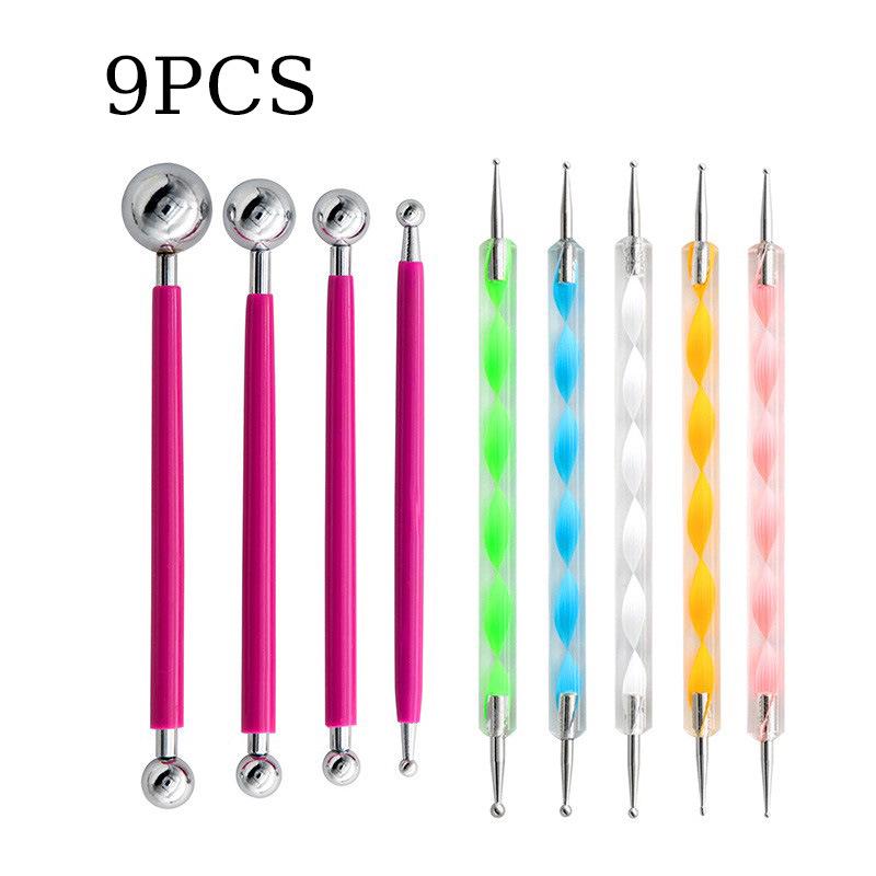 12dílná sada nástrojů na zdobení dortů a sušenek: Štětce, Nástroje na fondán, Jehly, Pinzety pro kávové umění.