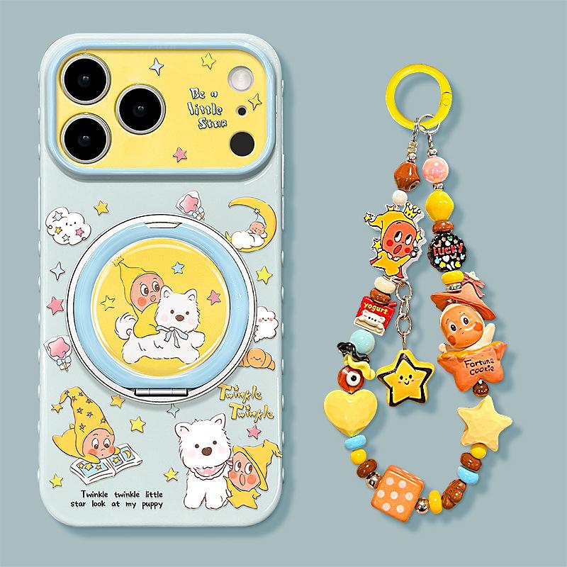 West Highland Star Apply 17pm iPhone Case 15 Silicone 16 Cute Cartoon 14 Rotating Bracket 13 Couple