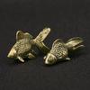 Elegant Vintage Brass Goldfish Statue Ancient Lucky Charm Animal Sculpture  Mother'S Father'S Day
