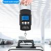 50kg/10g Portable Electronic Scale LCD Digital Display Hand Scale with 1m Measuring Tape,Travel Fishing Hanging Hook Scale