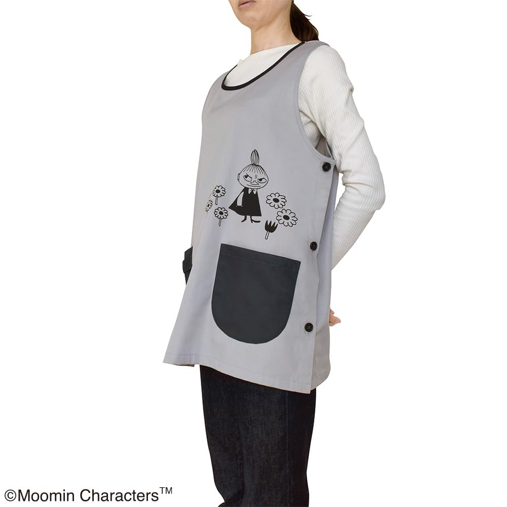 Saint Ladies Moomin Free Size Apron, Gray, ST-IM0063, (M-L)
