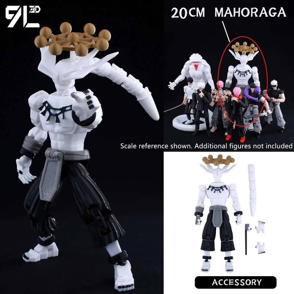 9L 3D Jujutsu Kaisen Figure Titan 13 Anime Gojo Black Outfit Model Lucky 13 Model Dummy 13 Anime Multi-Jointed Poseable Toys
