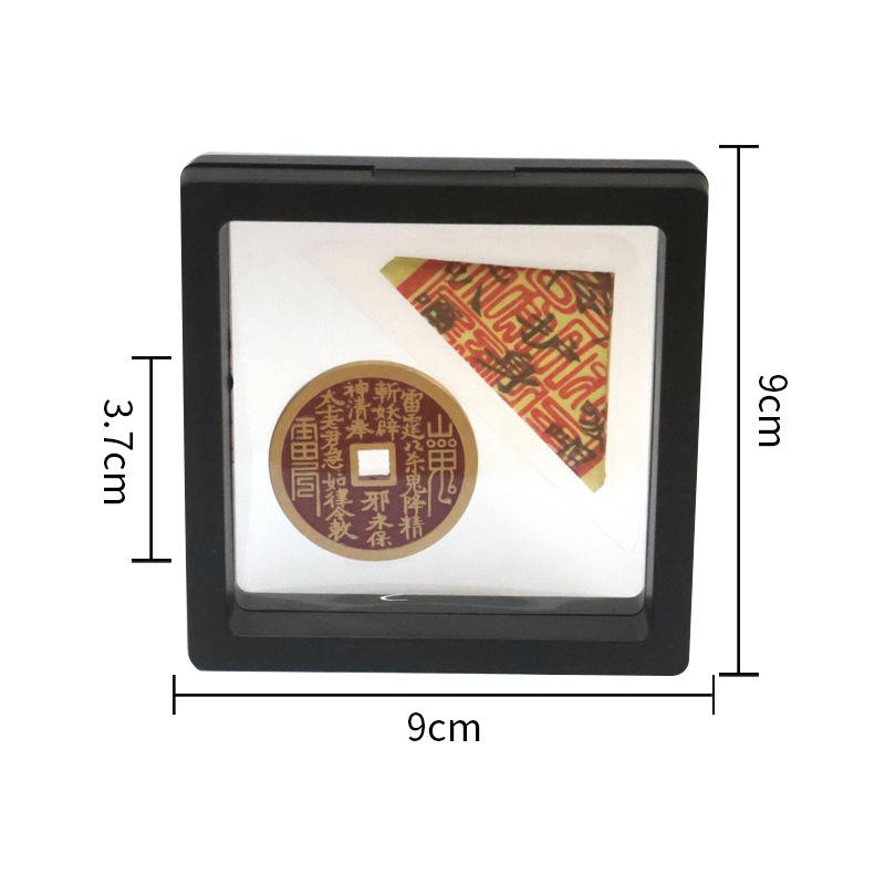 Antique Brass Coin Picture Frame With Chinese Lucky Money Design Prosperity Decoration Collectible Artifact For Home Office