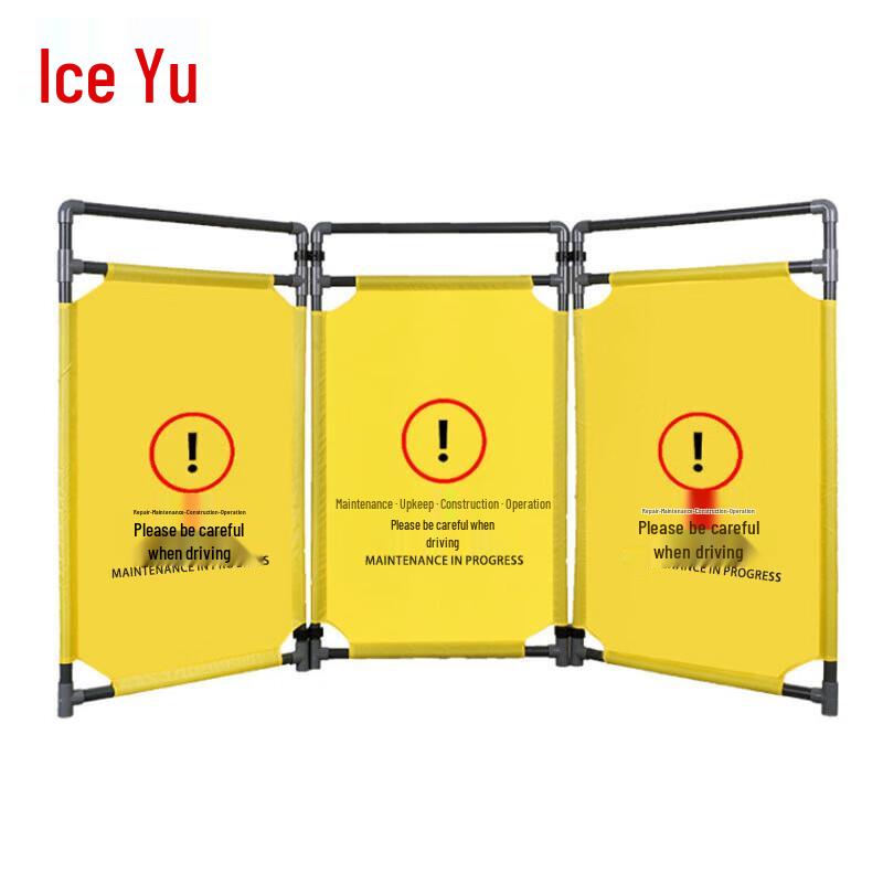 Folding Fabric Safety Warning Barrier