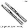 2pcs Side Mounted Drawer Slide Rails with Steel Ball Bearing Groove for Silent and Smooth Operation in Furniture Drawers