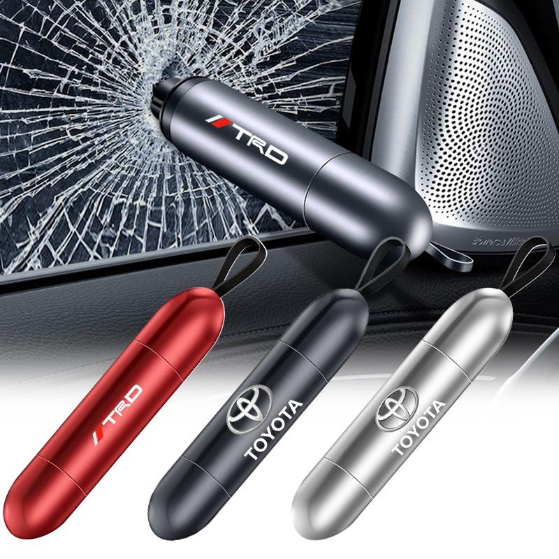 Car Safety Hammer Emergency Window Breaker Seat Belt Cutting Machine for TRD Toyota Gr Corolla Rav4 Auris Camry Yaris CHR