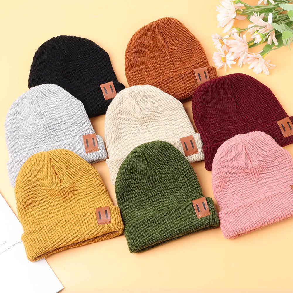 Winter Parenting Adult Knitted Hat Baby Cap Kids Beanie Winter Hat